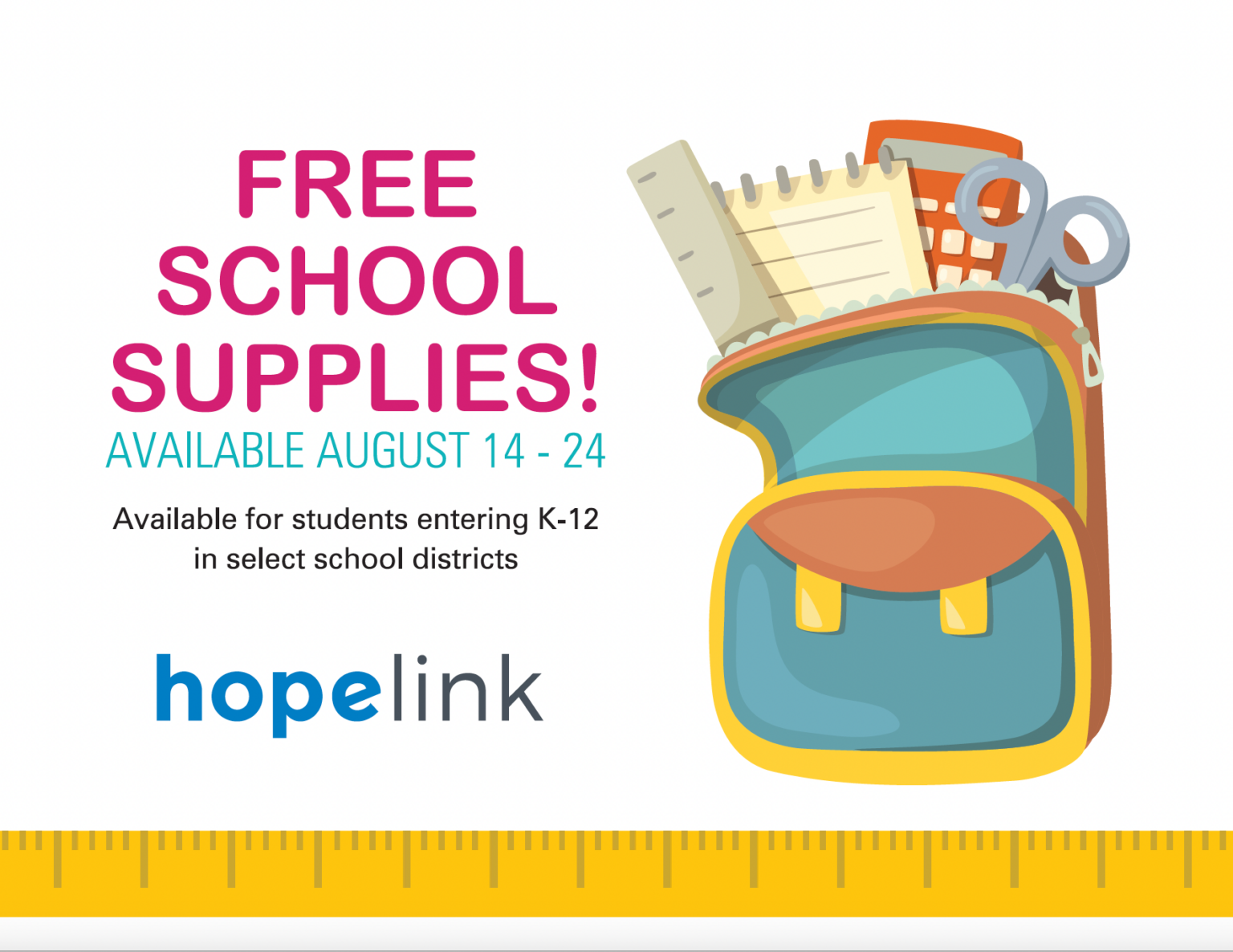 Kids Need School Supplies Hopelink